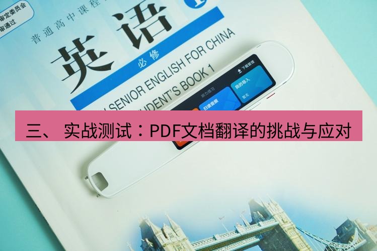 有道翻译官网 三、 实战测试：PDF文档翻译的挑战与应对