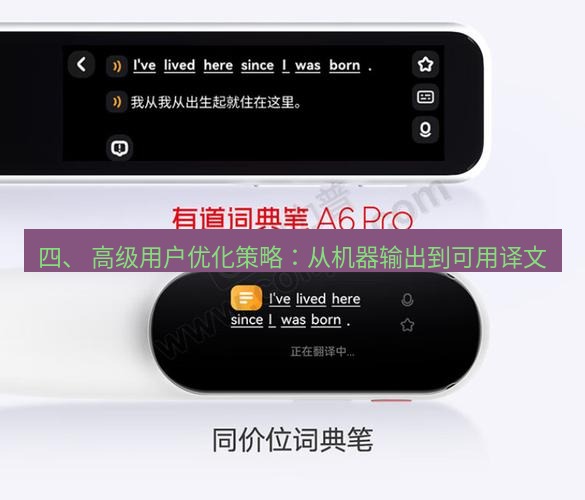 有道翻译官网 四、 高级用户优化策略：从机器输出到可用译文