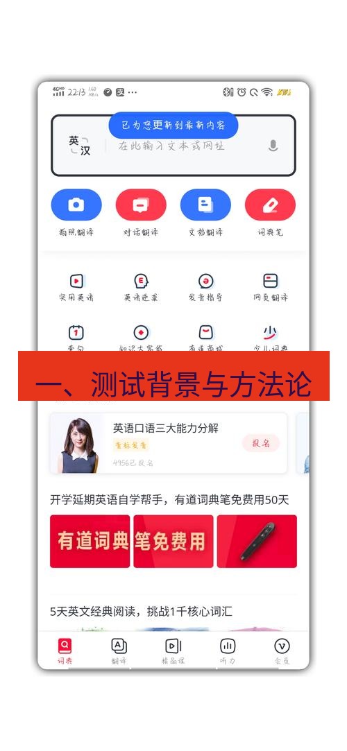 有道翻译官网 一、测试背景与方法论