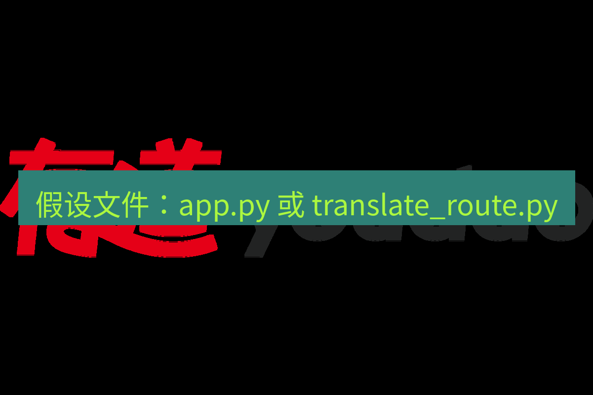 有道翻译官网 假设文件：app.py 或 translate_route.py