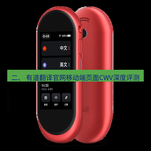 有道翻译官网 二、 有道翻译官网移动端页面CWV深度评测