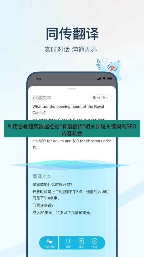 有道翻译官网 利用谷歌趋势数据挖掘“有道翻译”相关长尾关键词的SEO内容机会