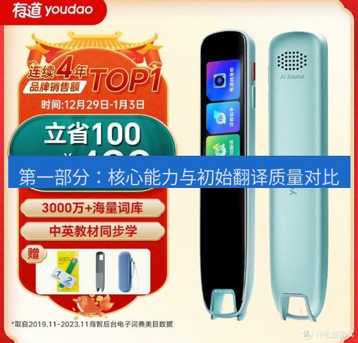有道翻译官网 第一部分：核心能力与初始翻译质量对比