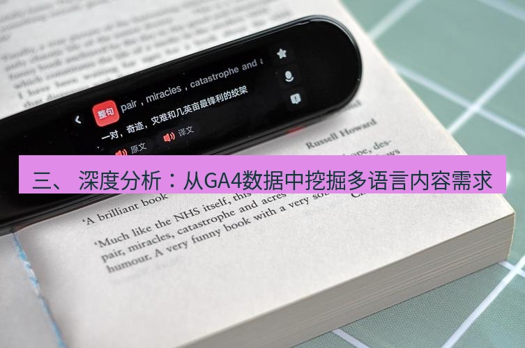 有道翻译官网 三、 深度分析：从GA4数据中挖掘多语言内容需求