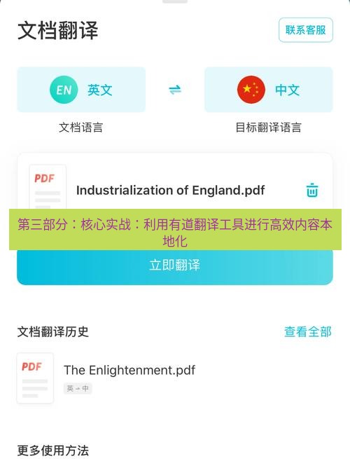 有道翻译官网 第三部分：核心实战：利用有道翻译工具进行高效内容本地化